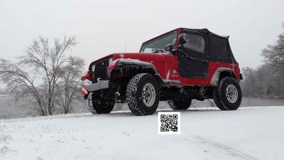 My YJ posing in the snow