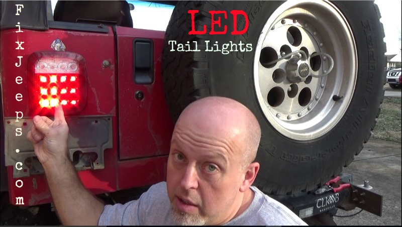 Jeep Wrangler YJ LED Tail Light upgrade